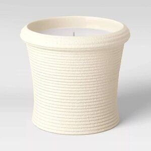 Studio McGee 12.7oz Citronella Candle in Ceramic Ribbed Jar with Abrasive‎ Glaze